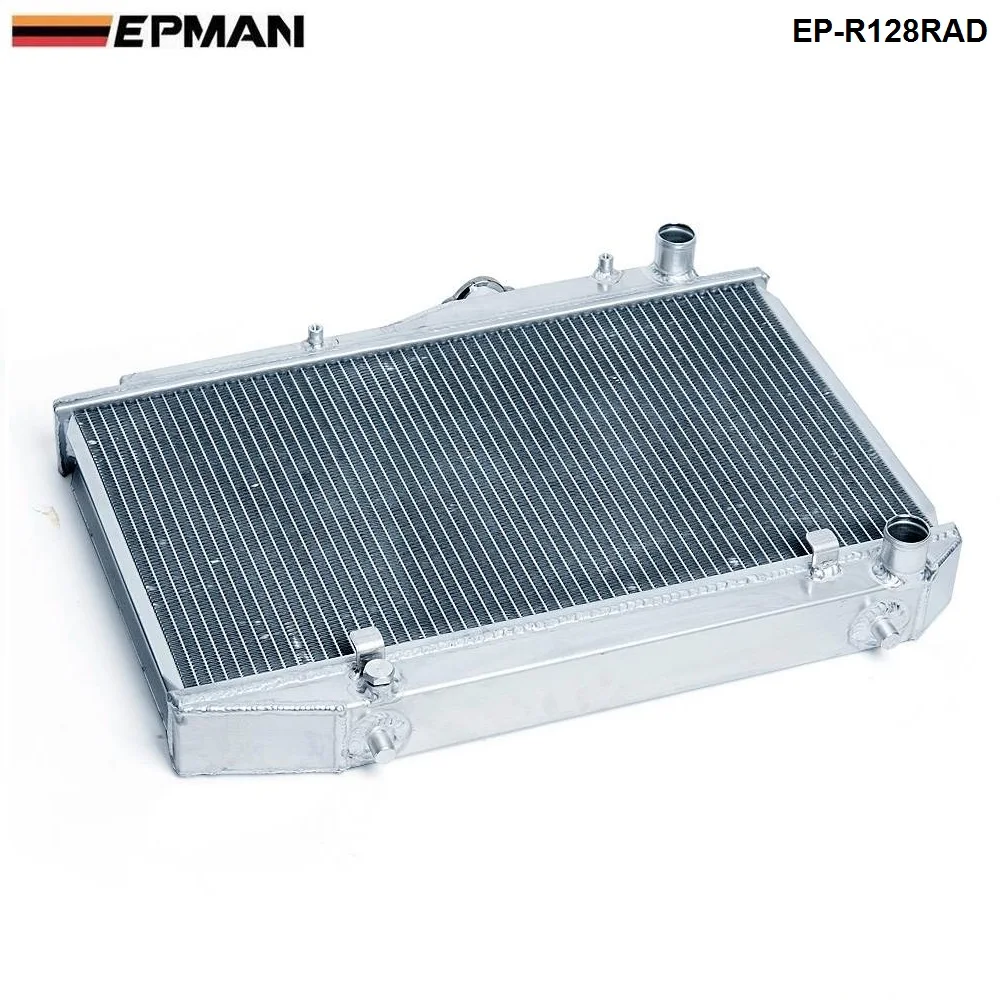 EPMAN  2 Row Dual Core Aluminum Radiator For Toyota Corolla AE86 83-87 MT EP-R128RAD