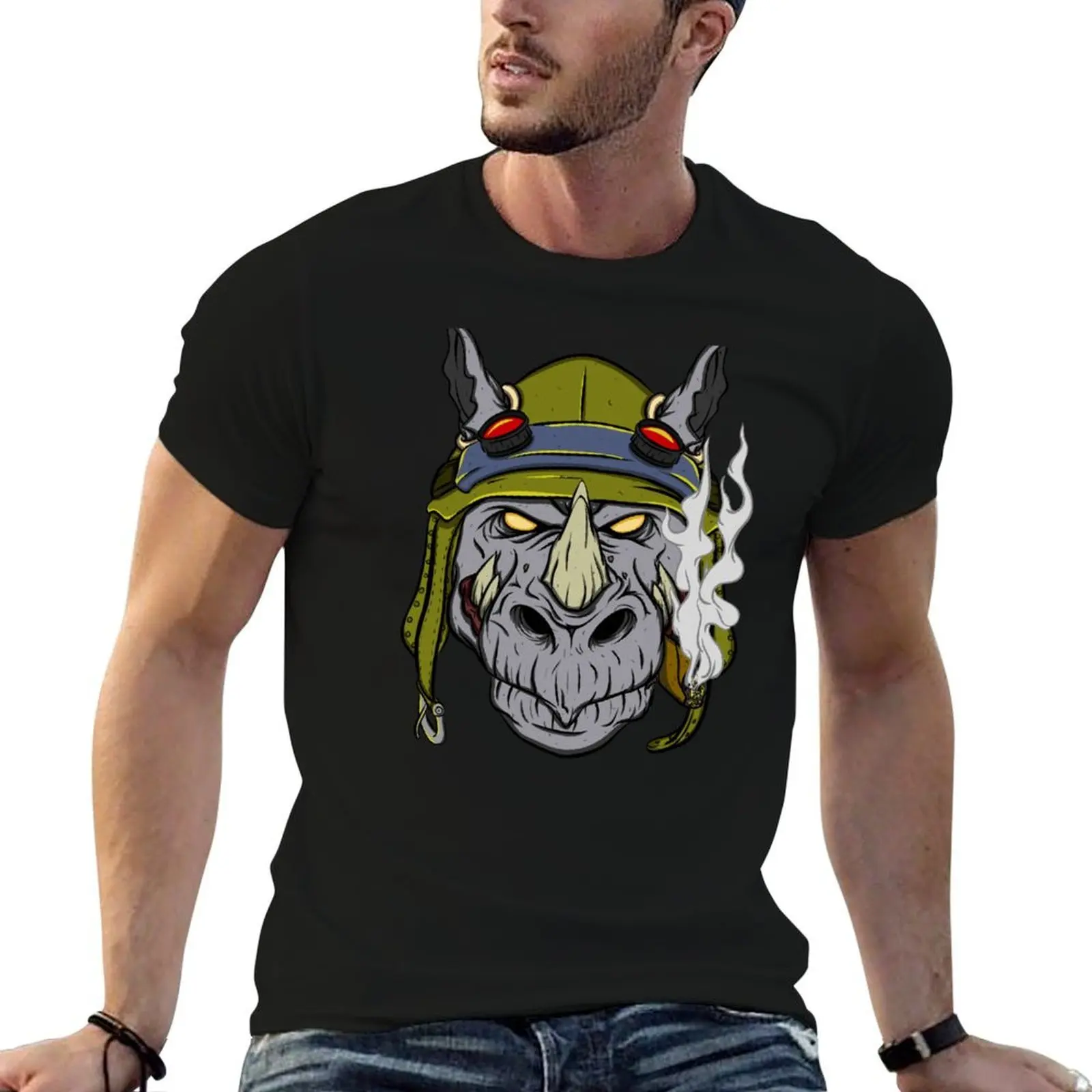 

Rocksteady T-Shirt anime tshirt funny t shirts cotton man t shirt luxury T-shirt