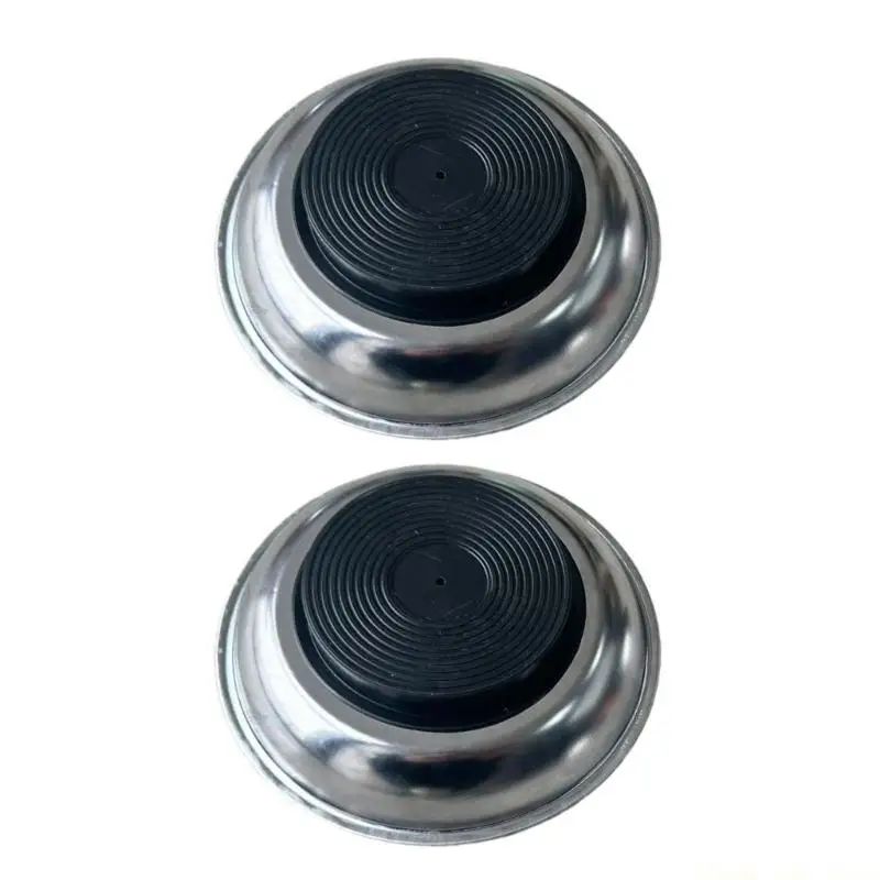 A2BE 2pcs Parts Holder Bowls 3 Inch 4 Inch 6 Inch Corrosion Resistant Stainless Steel Plate for Home and Workshop