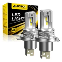 AUXITO H4 bombilla de faro LED CSP sin ventilador para motocicleta de coche 9003 LED faro de haz alto y bajo lámpara de cabeza automática 12V 12000Lm