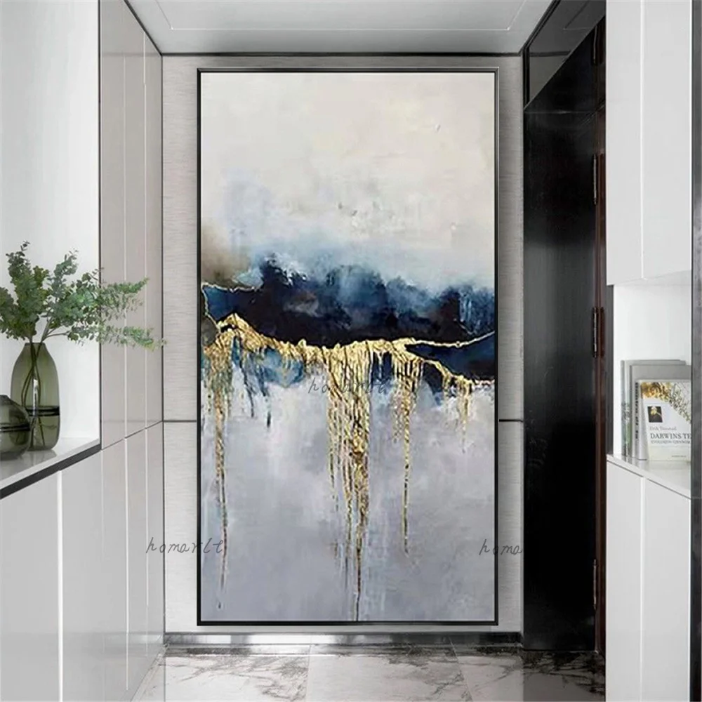 

Real Handmade Oil Painting Abstract Texture Canvas Mural On Panel Modern Nordic Interior Wall Decor Drawing For Home Sofa Back