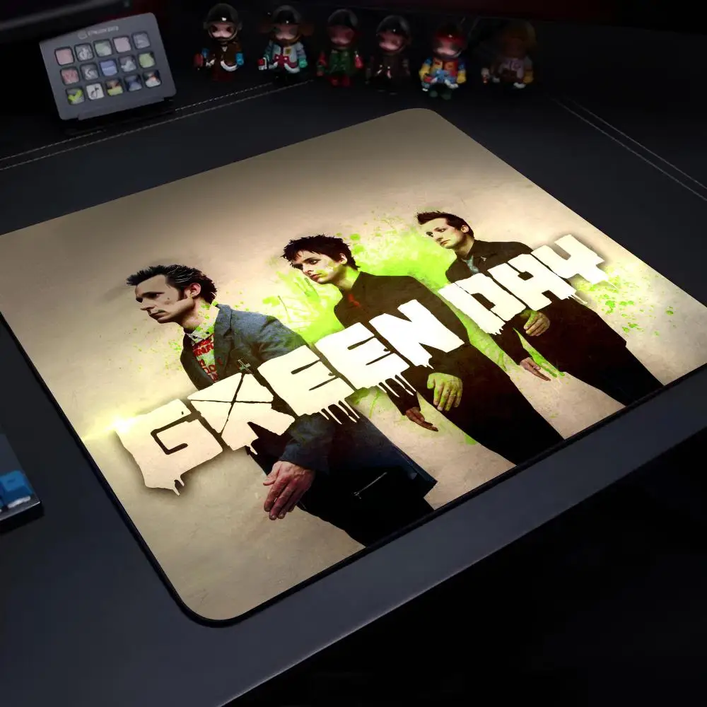 G-Green Day Band Mouse Pad Gaming Laptops Keyboard Mat Deskmat Pc Accessories Desk Protector Mousepad Gamer Mats Anime Mause Pad