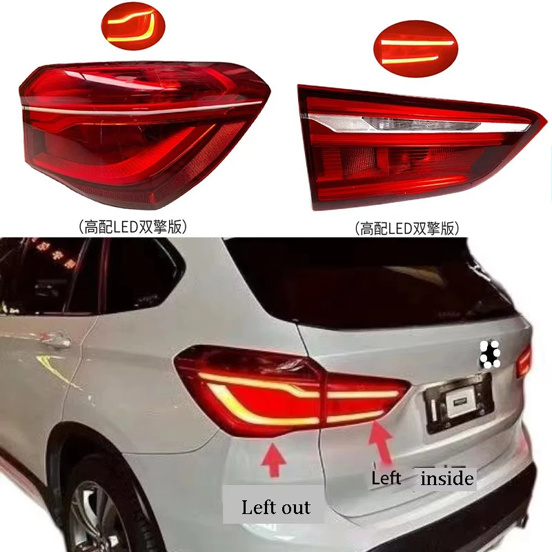 For BMW X1 2016-2019 Car Accessories LED Rear Tail Light Brake Warning Lamp Auto Part Taillight Assembly 63217350697 63217350698