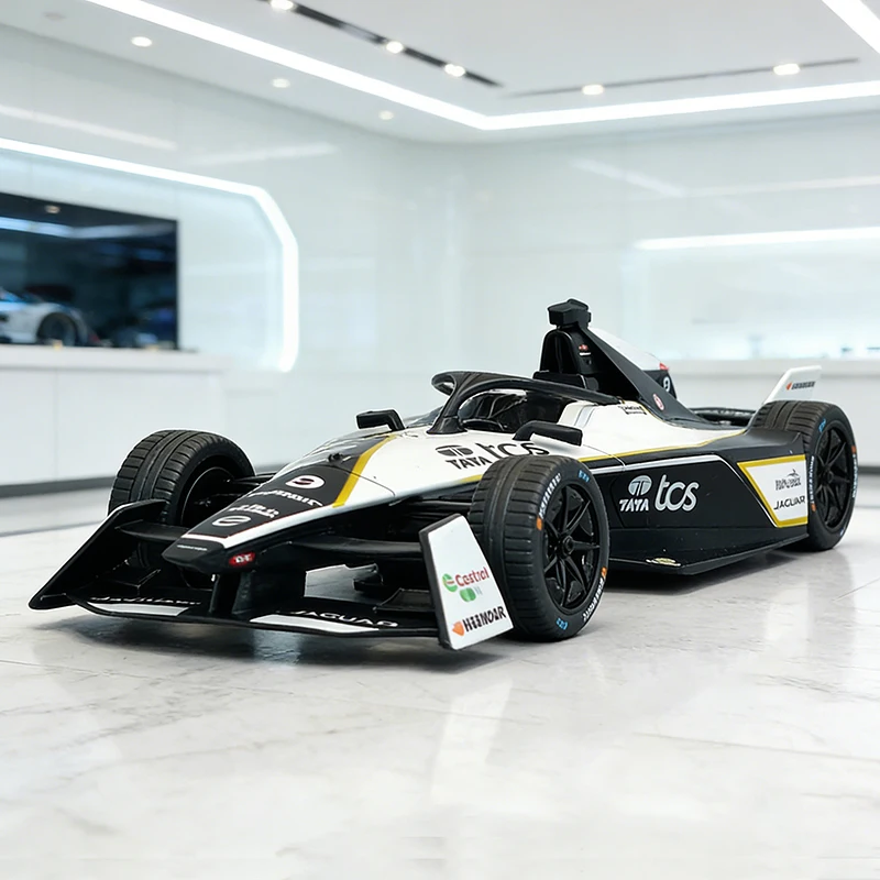 

1:24 FORMULA E NEOM Formula Racing, легкосплавный автомобиль, литье под давлением и игрушечный транспорт, модель автомобиля, миниатюрная масштабная модель автомобиля для детей