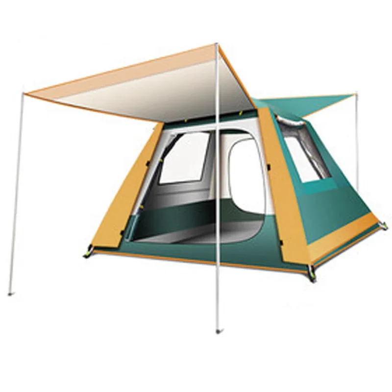 

Source factory tent Outdoor double-layer ventilation, outdoor sun protection, one room and one living room