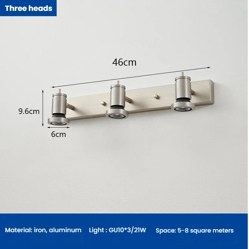 Modern Bauhaus Metals Aluminum Sconce Bedroom Bedside Lighting Minimalist Aisle Decoration Home Danish Creative Wall Lamp - view 5
