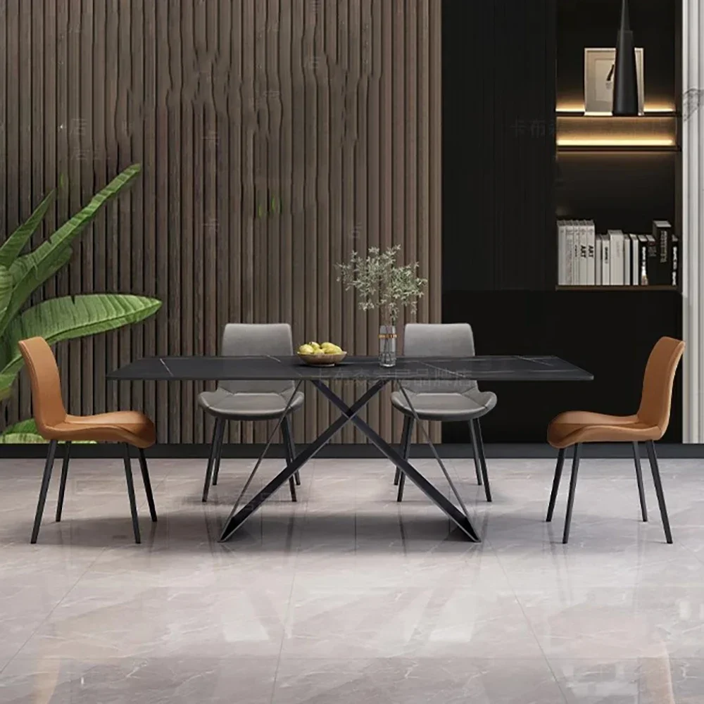 

Nordic Luxury Dining Table Italian European Marble Minimalist Dining Table Nordic Modern Mesa De Comedor Home Furniture