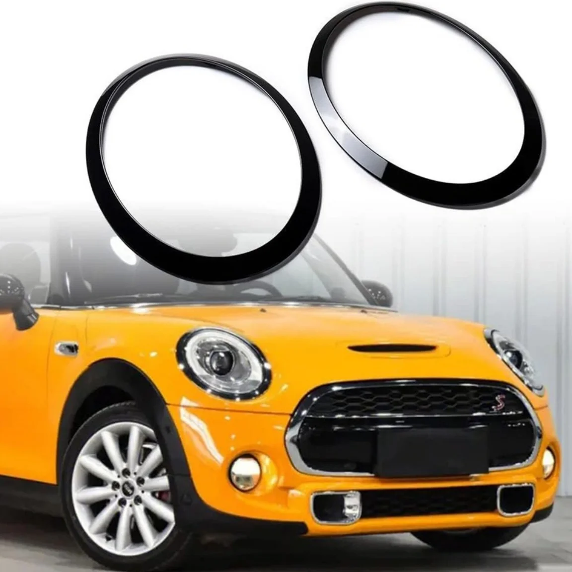

1 Pair Headlight Trim Rings For MINI F56 F55 Cabrio F57 Front Headlight Cover Trim 51712355791, 51137449209