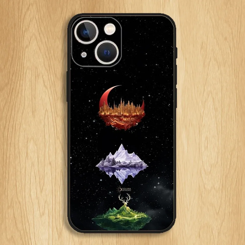 Throne Of Glass Phone Case For iPhone15,14,13,12,11,Pro,Max,Plus,Mini,X,XS,XR,8,7,6,S,Plus,SE Soft Black Case