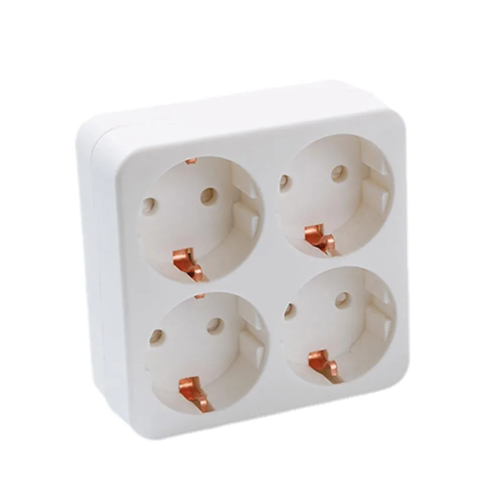 

Universal 1 to 3/4 Way EU Conversion Plug Fire Resistant 16A Power Socket Plug 250V Travel Adapter International Travel