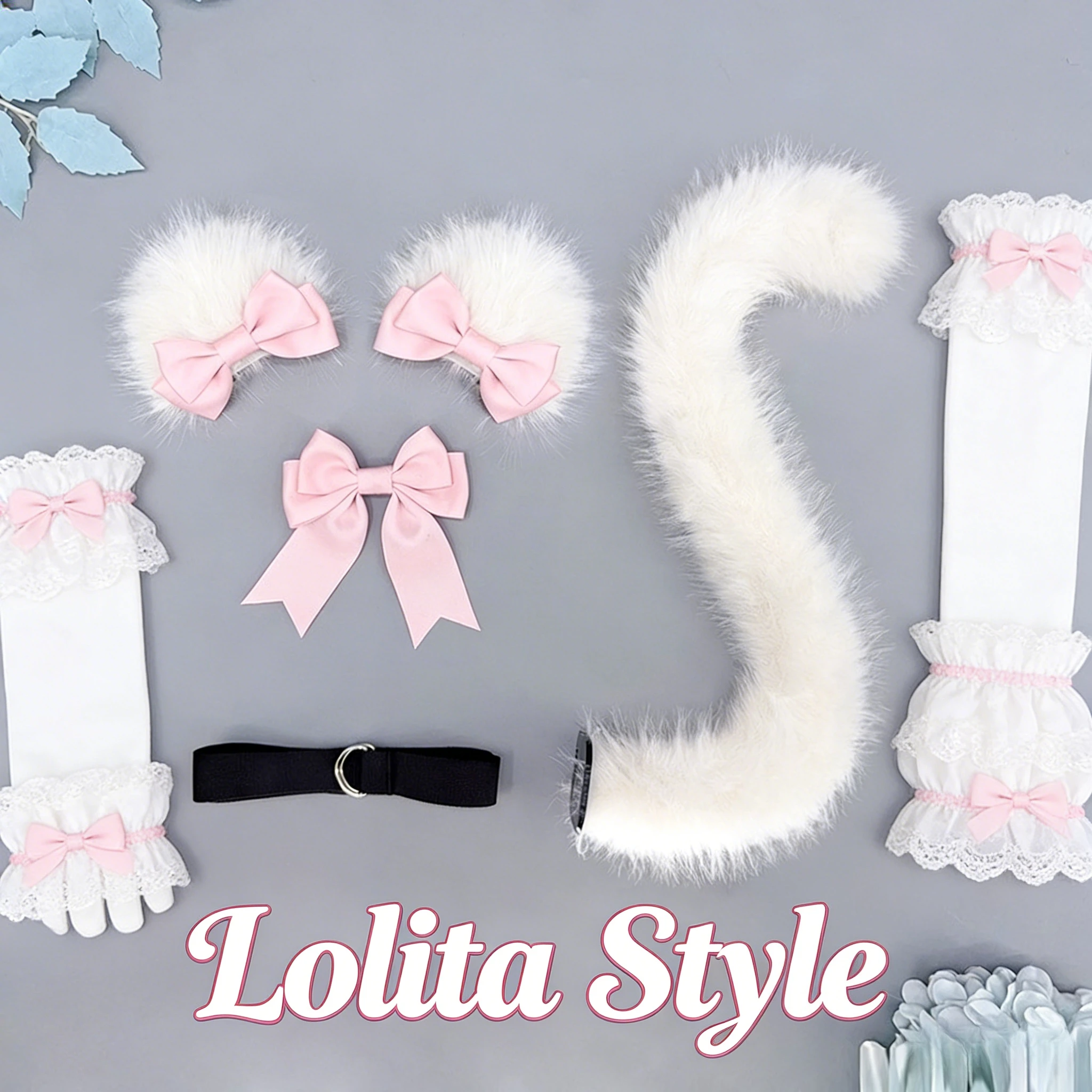 2026 Sweet Lolita Cat Ear Hair Clip Bowknot Design For Cosplay Maid Style Lovely Hair Accessory For Girls