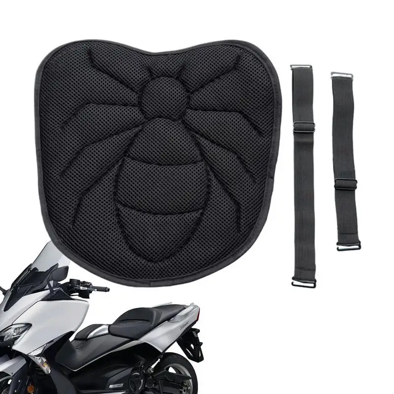 

Motorcycle Seat Cushion Pad Breathable 3D Air Mesh Motorcycle Gel Seat Pad Shock-Absorbing Gel Seat Pad Gift For Family Friends