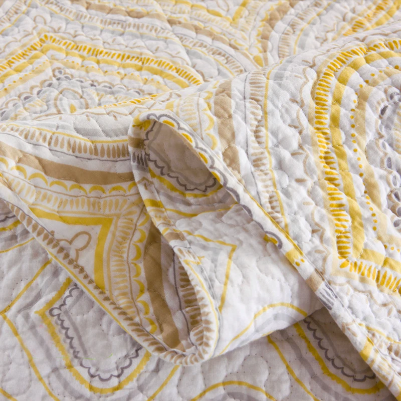 RunGrape Quilted Cotton Bedspread On The Bed For Double Queen King Size Bed Cover Quilts Bed Linen Summer Bed Spread Clothes