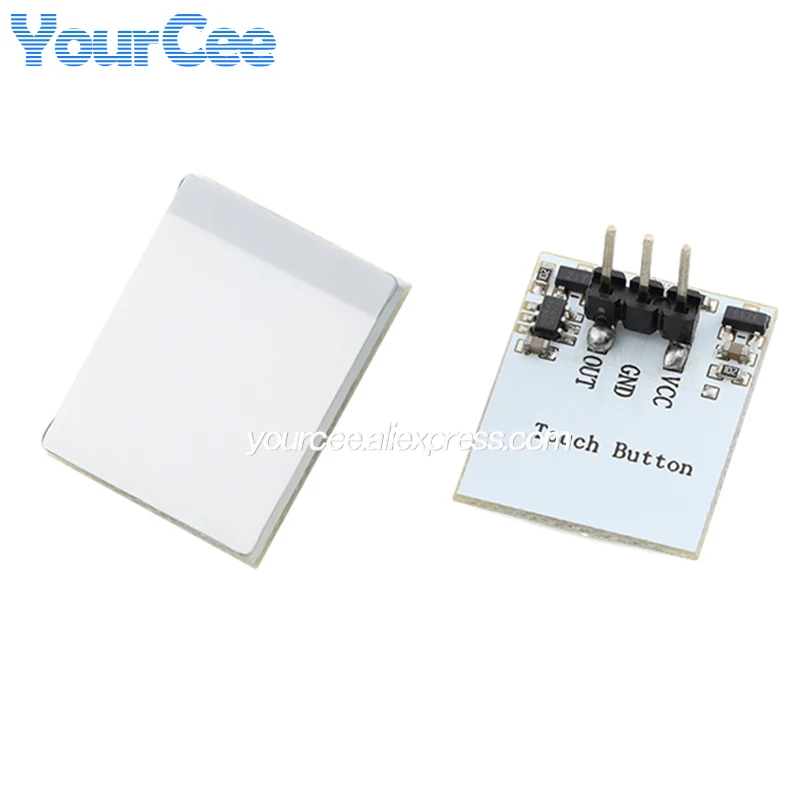 10pcs/1pc HTTM Capacitive Touch Switch Button Sensor Module 2.7V-6V Green Blue Red Yellow RGB Display for Arduino