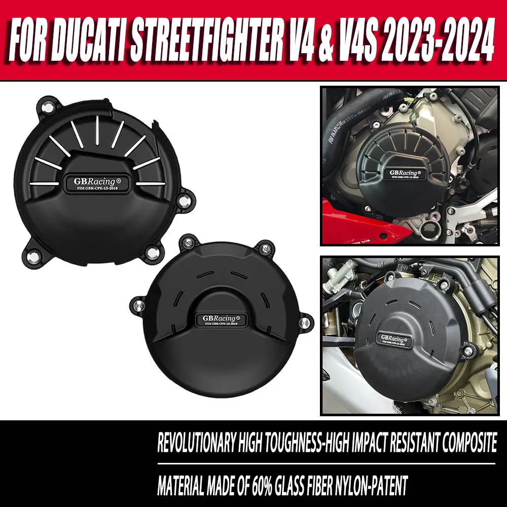 

For DUCATI STREETFIGHTER V4 & V4S 2023-2024 Motorcycle Engine Cover Protection