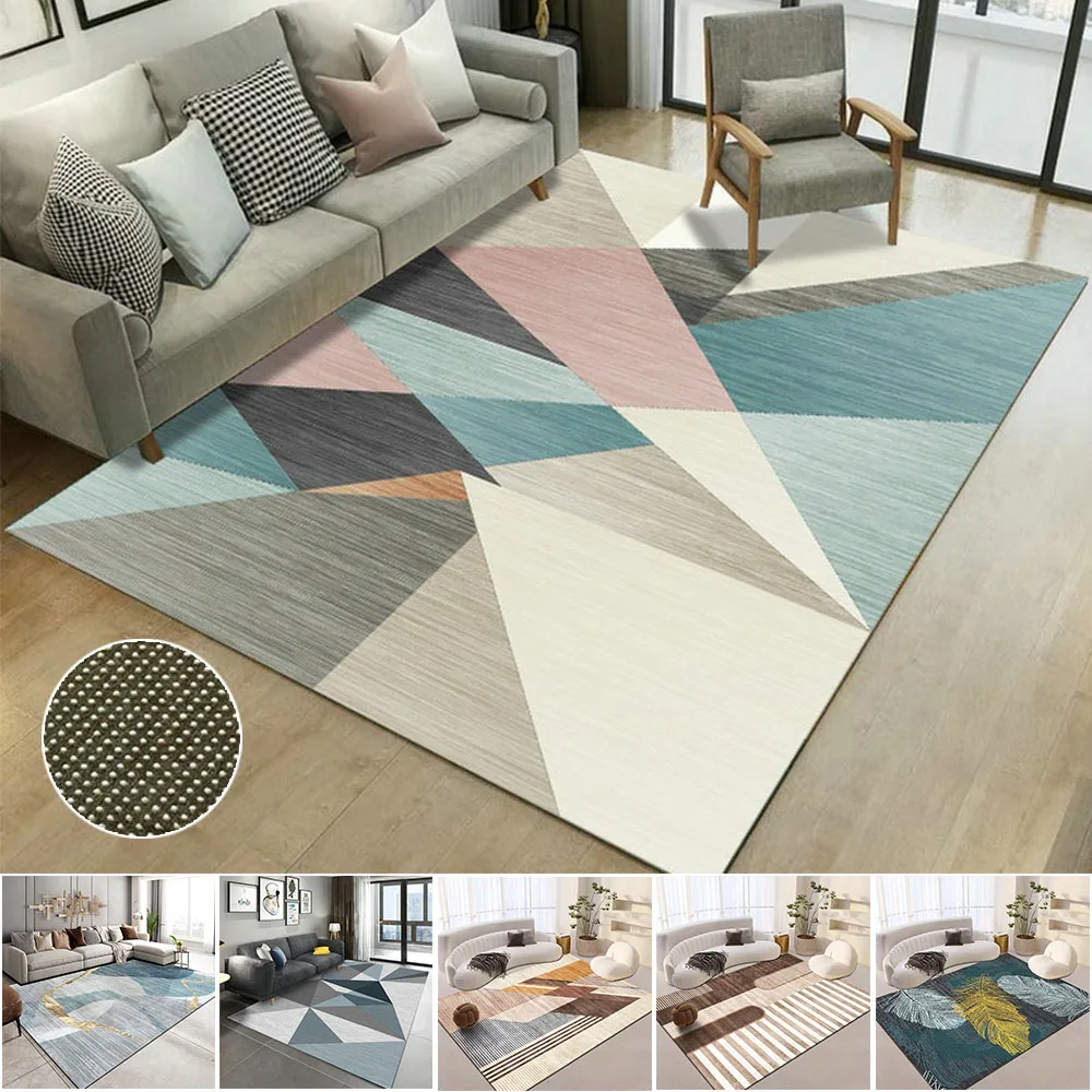 

1PC Simple Modern Door Mat Living Room Coffee Table Sofa Carpet Bedroom Bedside Rug Rectangular Floor Mat Home Decorations 카펫