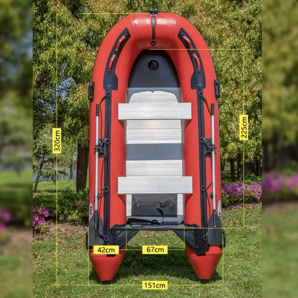 قارب أرضي من سبائك الألومنيوم قابل للنفخ #2