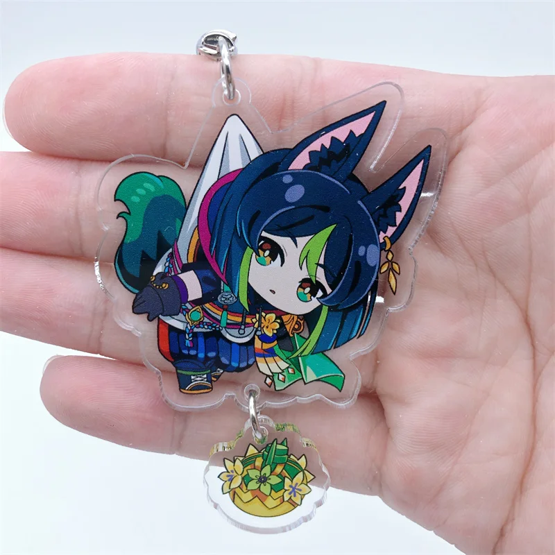 Genshin Impact Anime Chaveiro, Tighnari Dottore, Acessórios Doutor Nahida, Emblema para Mochila, Presente de Natal