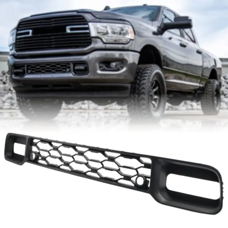 

Black Front Lower Bumper Cover Grille Front Black Intake Grill Compatible with 2019-2024 Dodge Ram 2500 3500 4500 5500 68384294