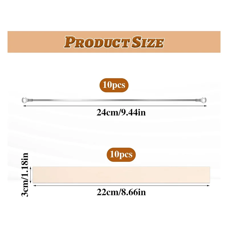 ABLU-Heat Sealer Replacement Strip 8 Inch Impulse Sealer Replacement Parts Elements Grip Elements Impulse Sealer Repair Kits