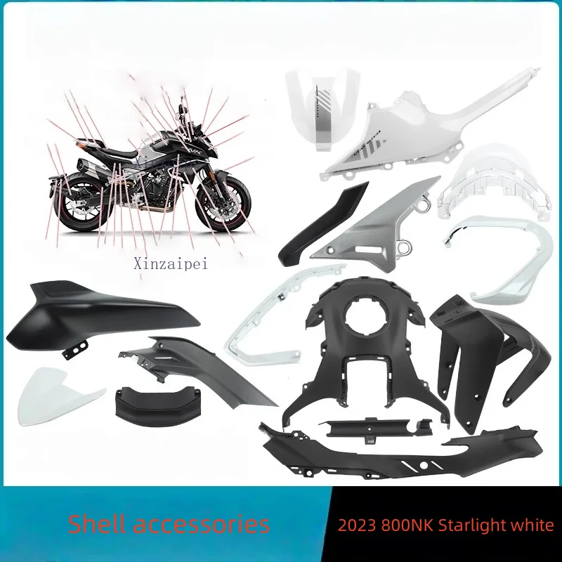 

ДЛЯ CFMOTO 800NK 2023 2024, белый корпус мотоцикла Starlight, обтекатель 2023 800 NK, защитный чехол, оригинальные аксессуары