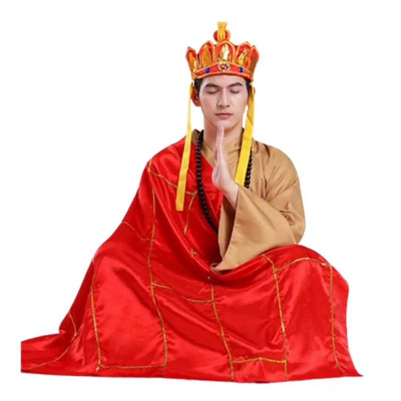 

Journey To The West Wukong Zhu Bajie Monk Costume For Men Carnival Halloween Cosplay Humorous Clothing Movie Play