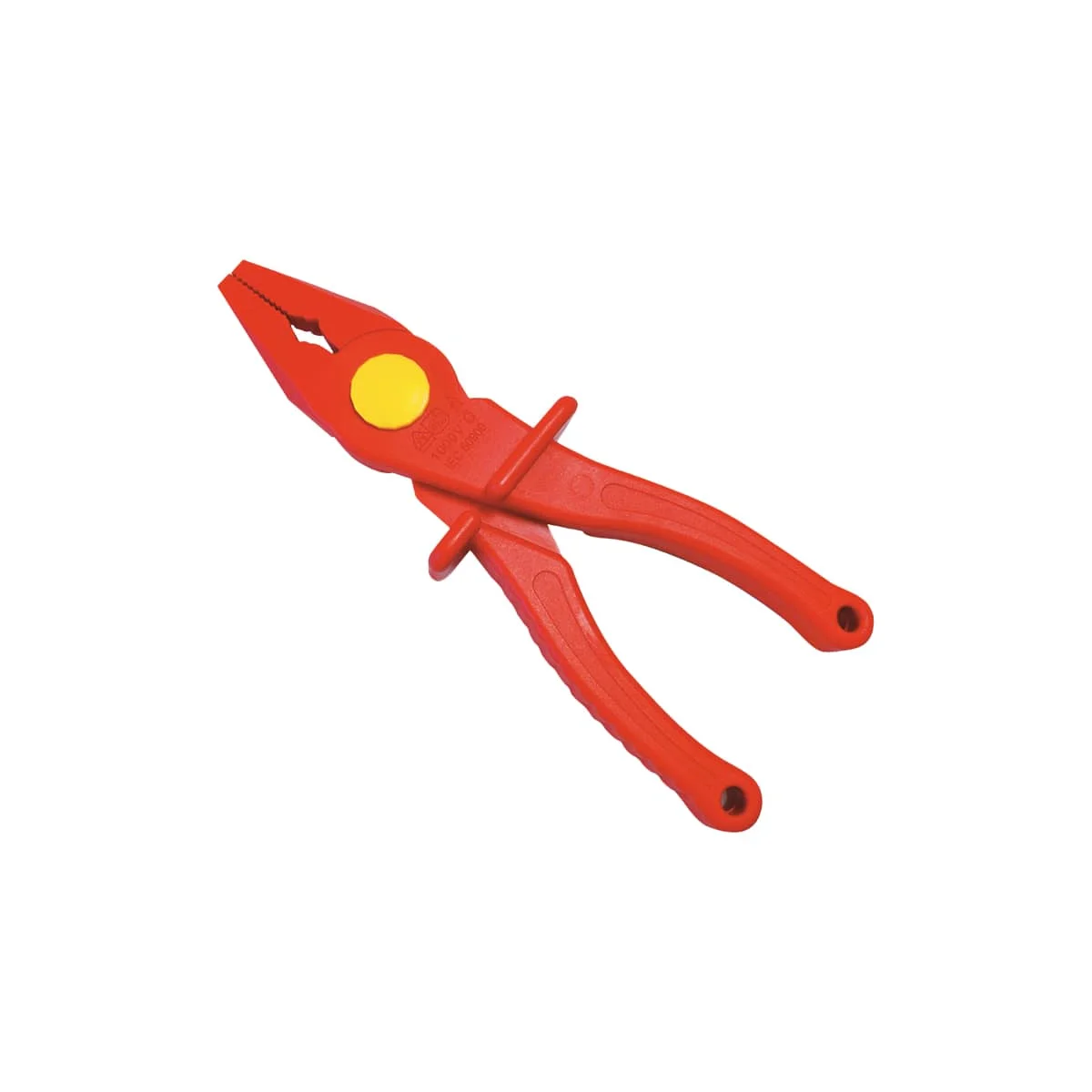 SFREYA S619 Plastic pointed pliers VDE 1000V Length:190mm Non-Slip  High-voltage Resistant Light Weight Tool for Electricians