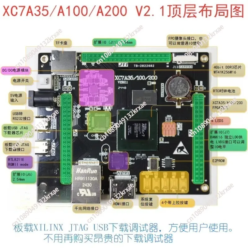 Development board xc7a35 xc7a100 xc7a200