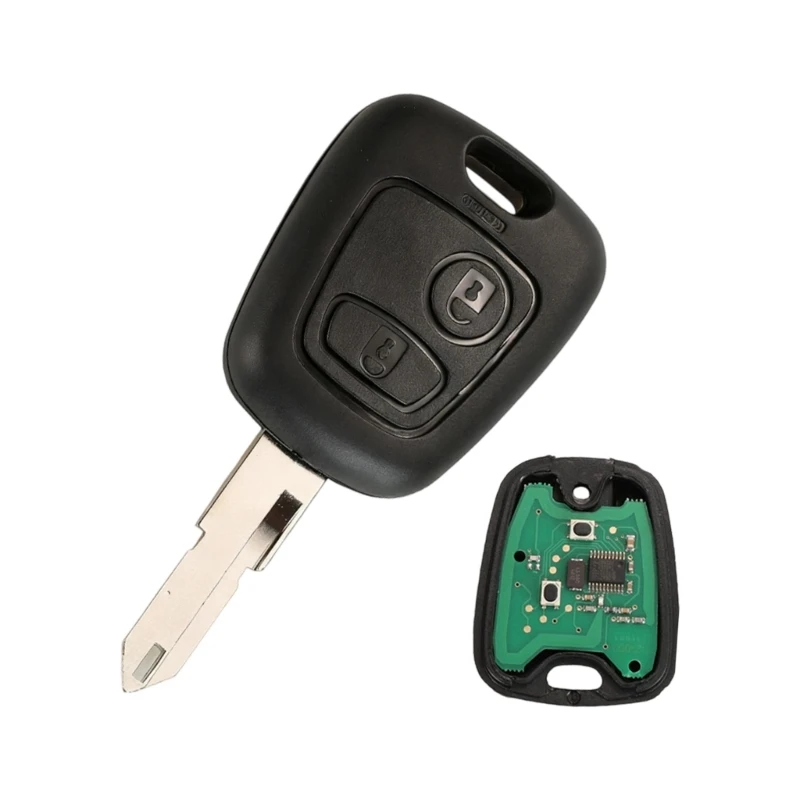 652F Black 2 Button Programmable Car Replacement 433MHz Frequency ID46 4D70 Chip For Select Auto Models