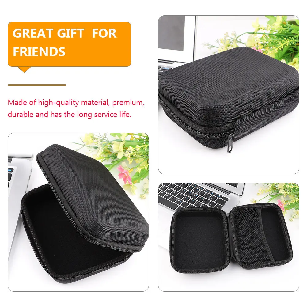 Eva Cable Storage Bag Premium Portable Cord Management Organizer for Photo Printer Paper Label Printer USB Cables Instant Camera