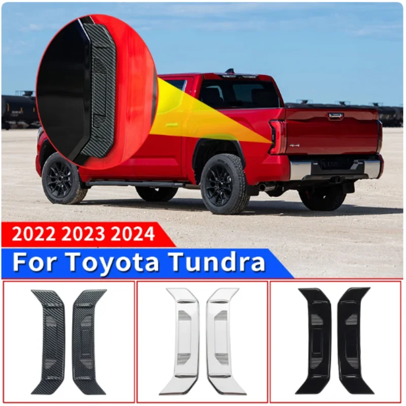 For 2022-2024 Toyota Tundra Tailgate Side Trim Modified Taillight Side Sequins Decoration Exterior Upgraded Accessories