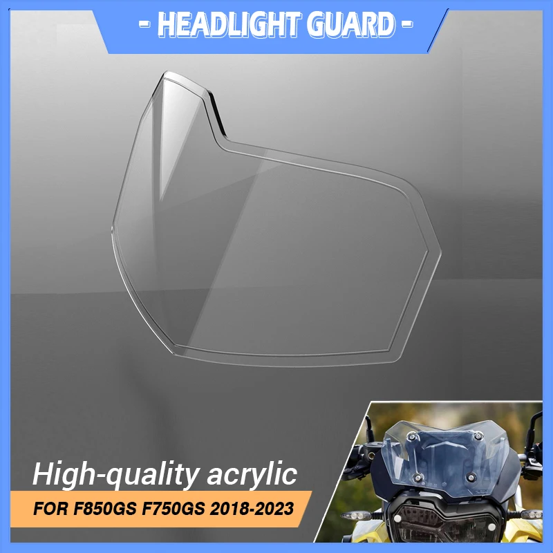 

FOR BMW F850GS Adventure 2018-2019-2020-2021-2022-2023 Motorcycle Acrylic Headlight Protector Guard light Lense Cover F750GS