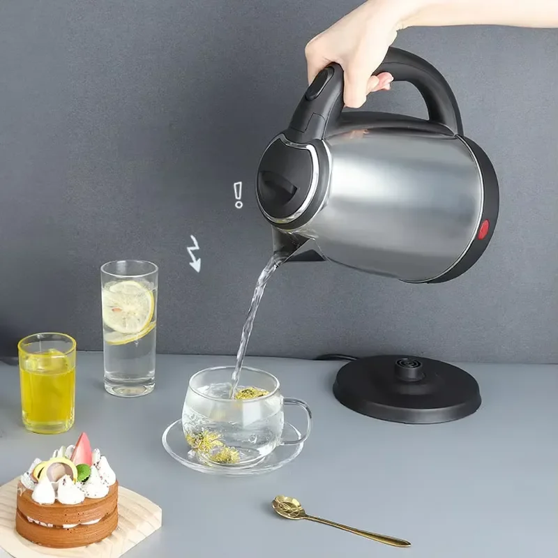 Manufacturer hot-selling custom portable stainless steel electric kettle 360 degree cordless electric kettle