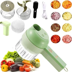 Handheld 4IN1 Electric Vegetable Slicer Multifunctional Wireless Food Processor Garlic Chili  Vegetable Cutter Carrot Chopper