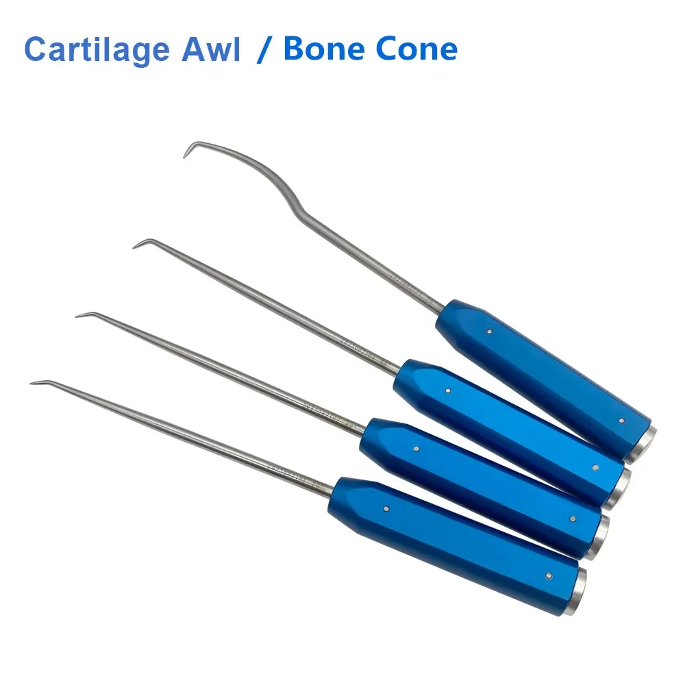Punteru de cartilagem ortopédico esportivo, cone de osso, cinzel de cartilagem, instrumentos cirúrgicos de aço inoxidável