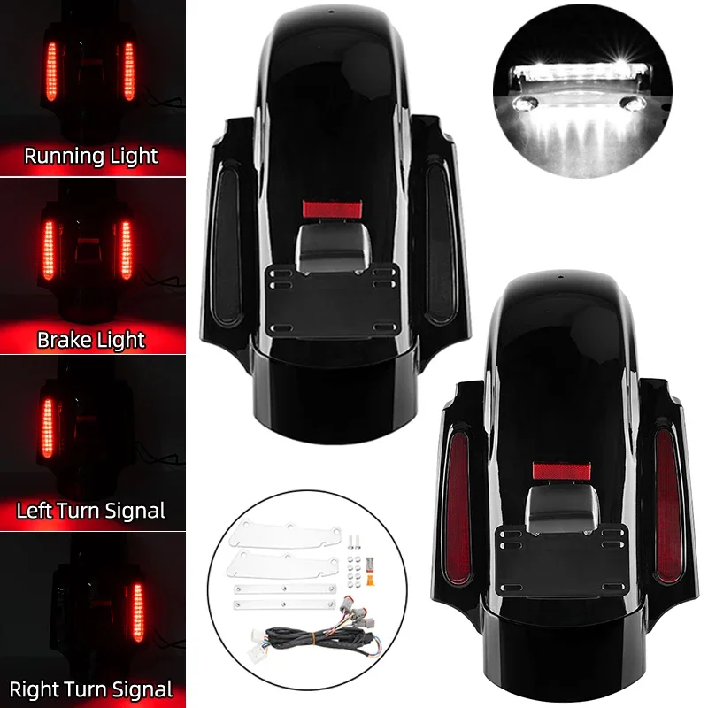 

Motorcycle LED Rear Fender System For Harley Touring Electra Glide Road King Street Glide Ultra Limited FLHX FLTRX FLHR 09-13