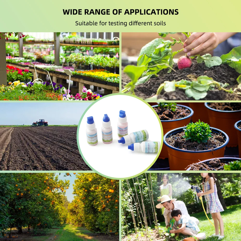 4 w 1 PH gleby amoniak azot fosfor i potas testowy kroplówka gleby zestaw do badania płodności rolniczej dla gospodarstwa ogrodowego