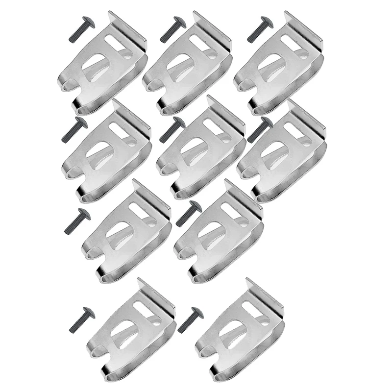 10PCS Power Tool Waist Buckle Belt Hook Clip For 346449-3 Tool Hook Belt Buckle With Screw