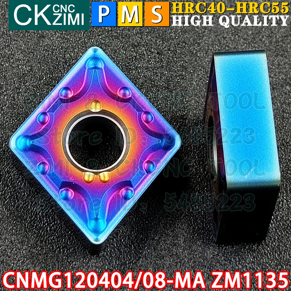 CNMG120404-MA ZM1135 CNMG120408-MA ZM1135 Inserti in metallo duro Inserti per tornitura interni esterni Utensili Utensili da taglio per tornio in metallo CNC CNMG431 CNMG432 CNMG1204 CNMG 1204 Strumenti di falegnameria