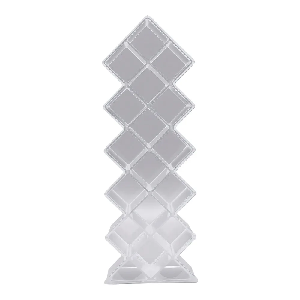 Clear Lipstick Holder Acrylic Fish Shape Acrylic Lipstick Tower 16 Slots Universal Clear Lip Gloss Organizer Makeup Lovers