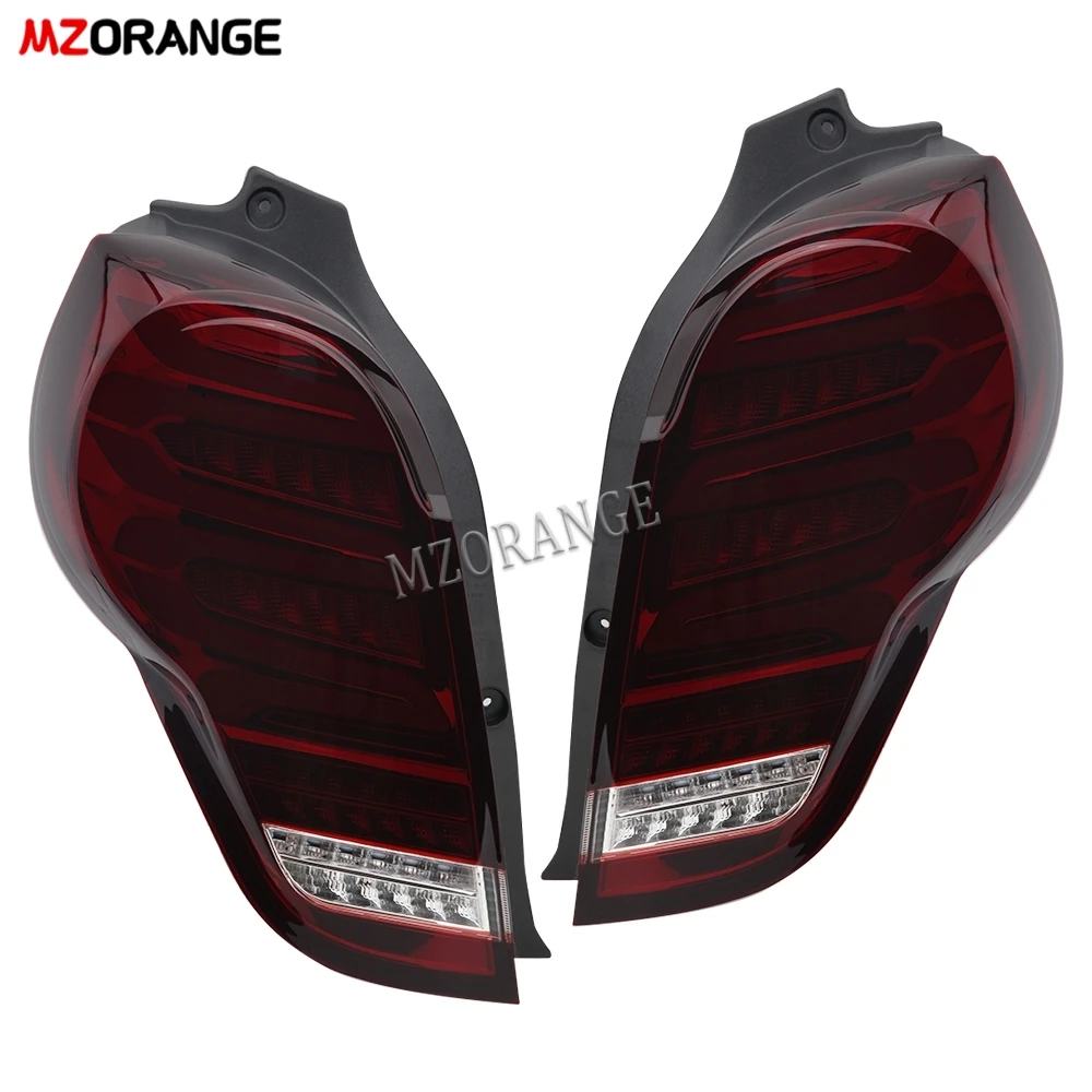 1 Pair LED Rear Tail Light For Chevrolet Spark 2011 2012 2013 2014 Modification Car Taillight Brake Turn Signal Lamp Accessories