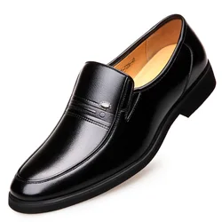 Black Big Size Men's Dress Shoes Spring Autumn New Designer Wedding Shoes for Men Fashion Casual Leather Loafers Male