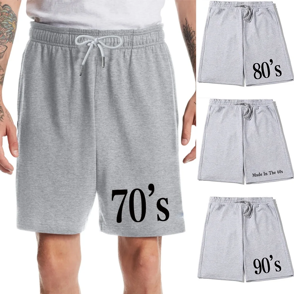 

Shorts Men 2022 Summer Beach Casual Shorts Made In The 60s~90s Baggy Fitness Breathable Pockets Drawstring Shorts Men's Clothing