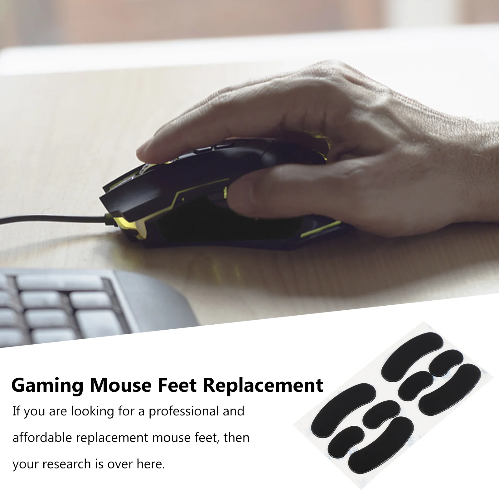 

2 set Silicone Mouse Feet Replacement High Softness Non-Sticky Smooth Glide For Computer Gaming Mice Mouse Skates Computer