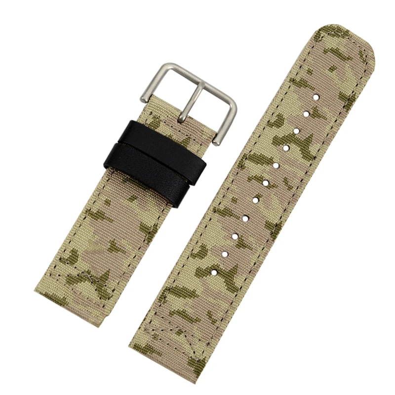 Камуфляжный парусиновый быстросъемный ремешок для часов 23 мм 24 мм для Casio PRG-600/650Y/PRW-6600/70YB PRW-6900Y/6800 серии мужской ремешок