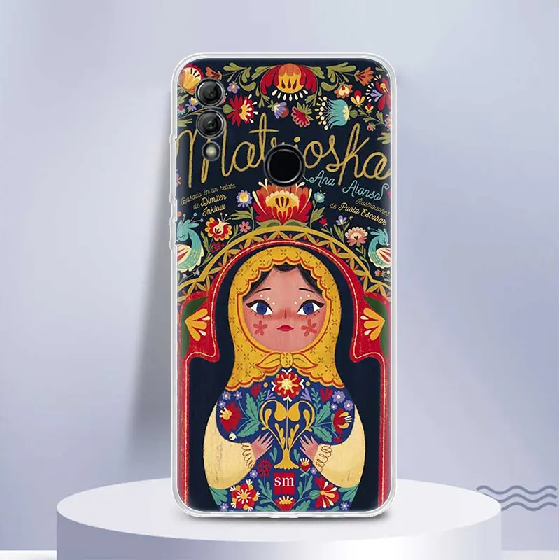 Russian Nesting Doll Cartoon Phone Case For Huawei Honor 10 Lite 9 20 Y5 Y6 Y7 Y9S P Smart Z 8S 8X 9X 8A Pro 7X 7A 10i Cover Coq