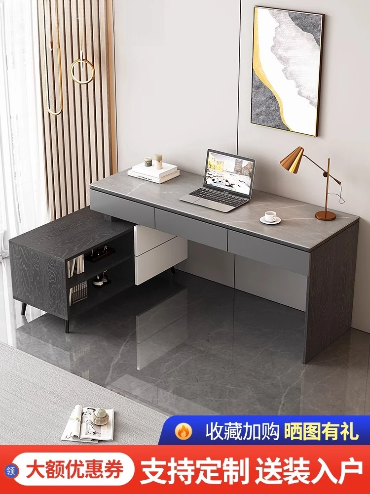 

Corner Slate Desk Light Luxury Modern Student Writing Computer Desk Desktop Home Bedroom Desk Simple Study Room