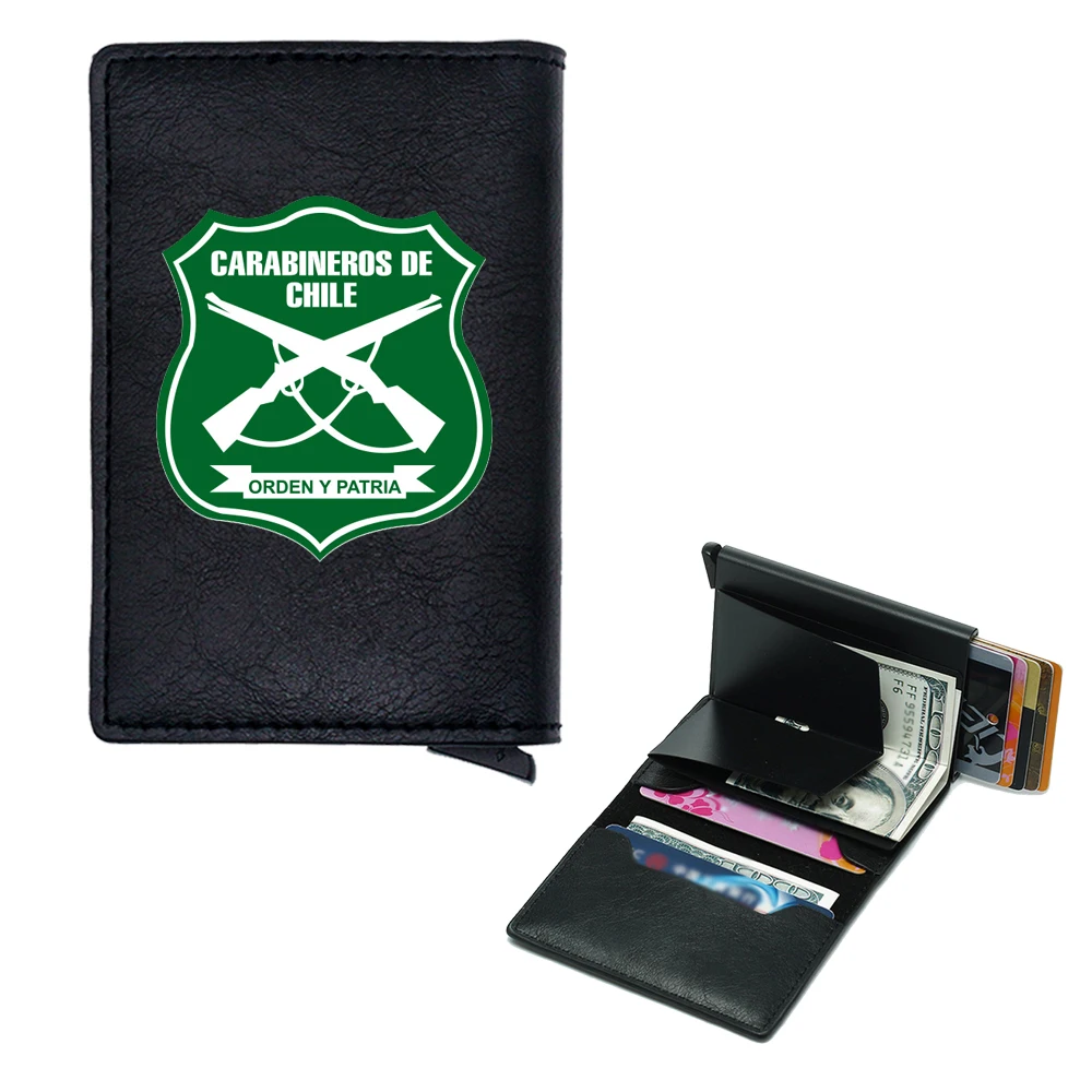 Funny Carabineros De Chile Printing Rfid Credit Card Holder Men Wallets Bank Cardholder Case Small Slim Thin Mini Women Wallet