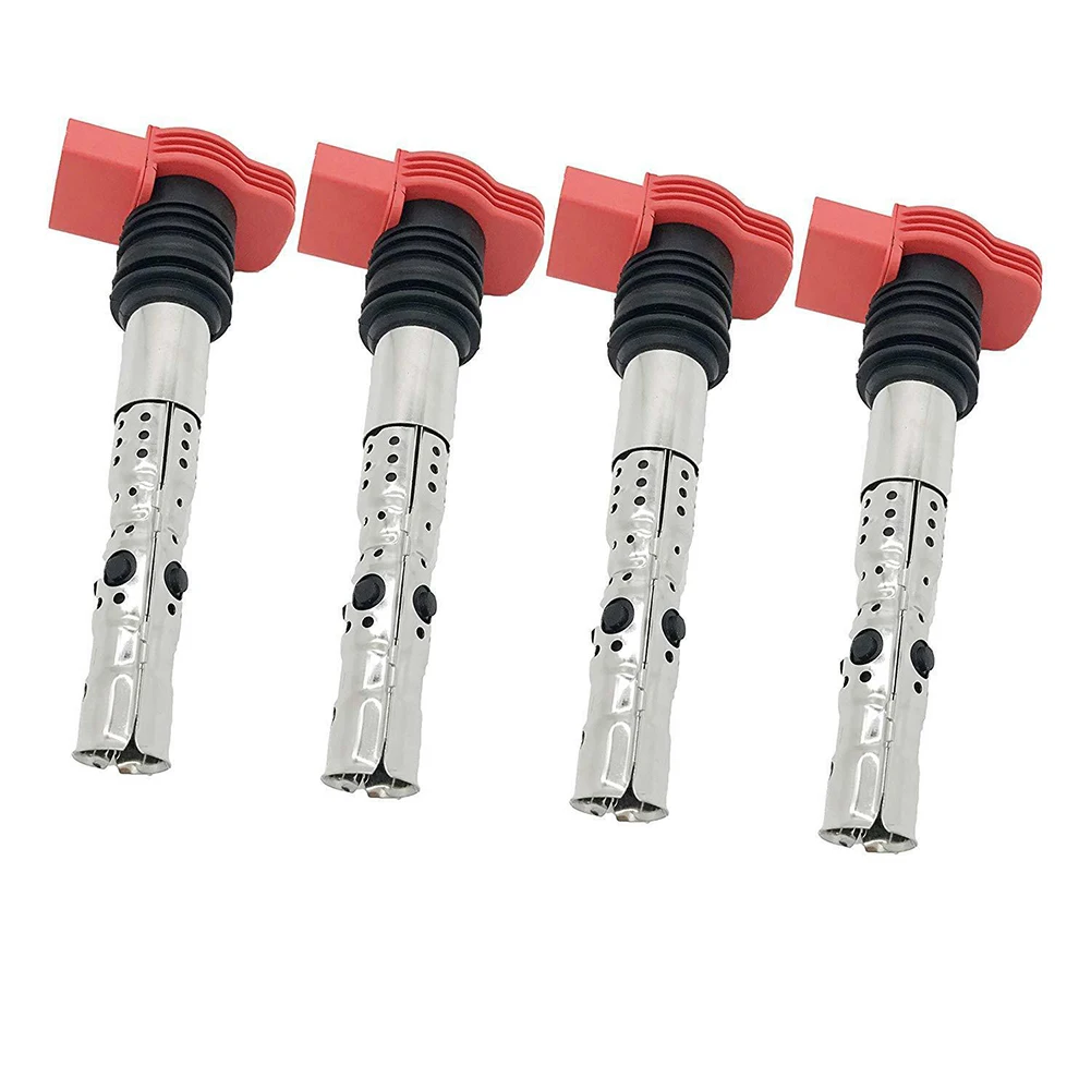 4Pcs Ignition Coil 06C905115B 06C905115K 06C905115L UF411 C1394 C1413 C1421 For Audi A4 TT VW Beetle Golf GTI Jetta Passat 1.8T