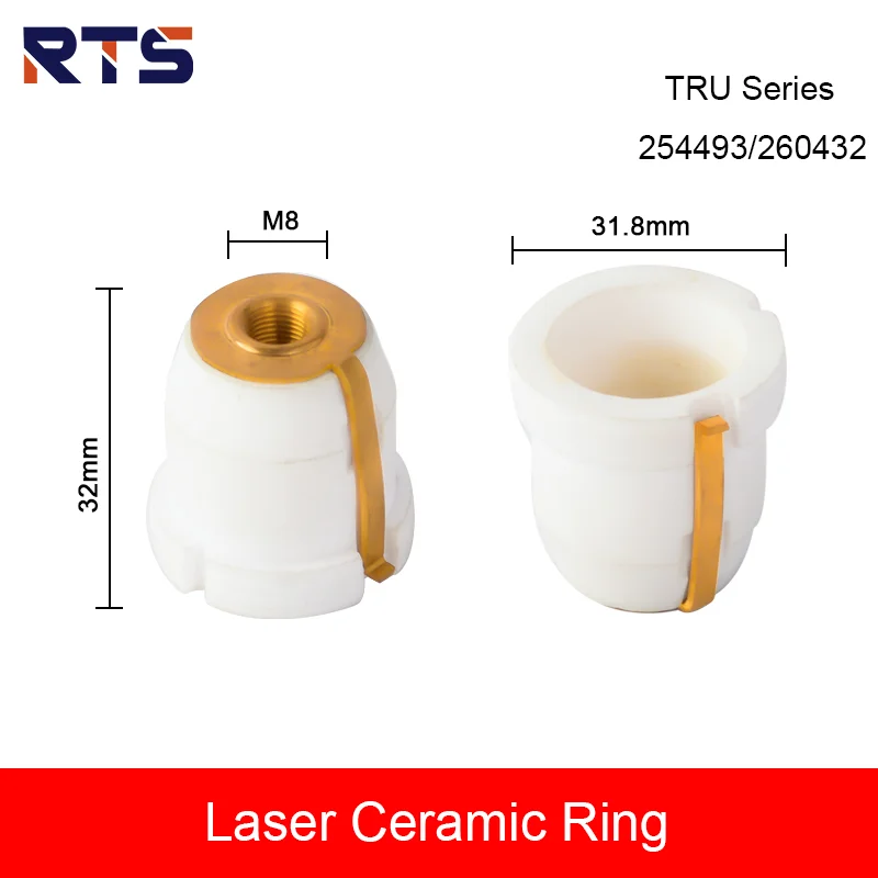 RTS Laser Ceramic TRU Series Laser Head Nozzle Hoider Holder For Cutting Machine 0260432 260432 936678 1906032